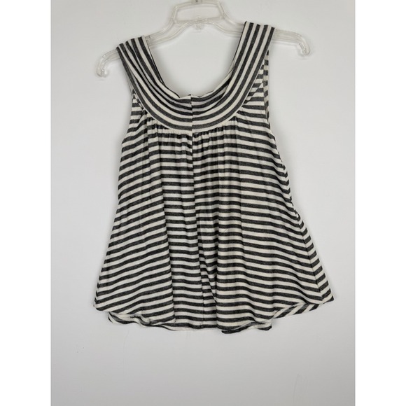 ANTHROPOLOGIE By Together Black and White striped top, size Small‎ Women's - Picture 3 of 3